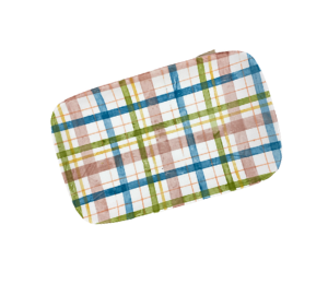 Upper West Side New York Fall Plaid Plate