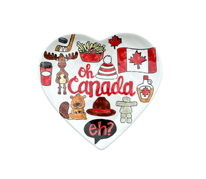 Upper West Side New York Canada Heart Plate