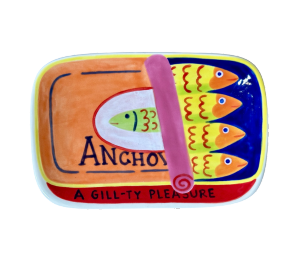 Upper West Side New York Anchovies App Plate