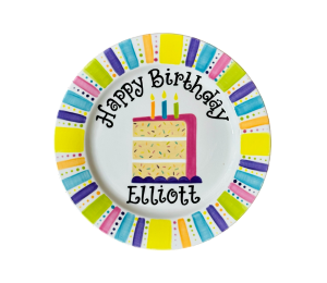 Upper West Side New York Birthday Cake Plate