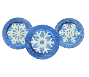 Upper West Side New York Paper Snowflake Plate
